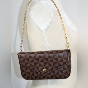 NEW Shoulder /Crossbody purse set with matching credit card/coin …